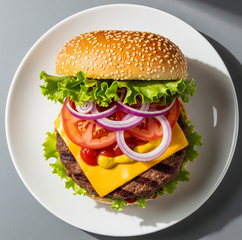 Homemade Cheese Burger 