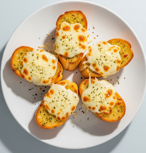Garlic Bread Slices With Cheese (5 Pcs) 